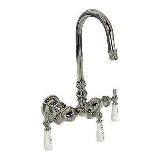 Barclay Products Porcelain Lever 2-Handle Claw Foot Tub Faucet with Diverter in Chrome 4001-PL-CP