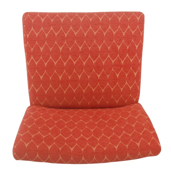 Porch and Den Valderrama Geometric Patterned Accent Chair with Pillow