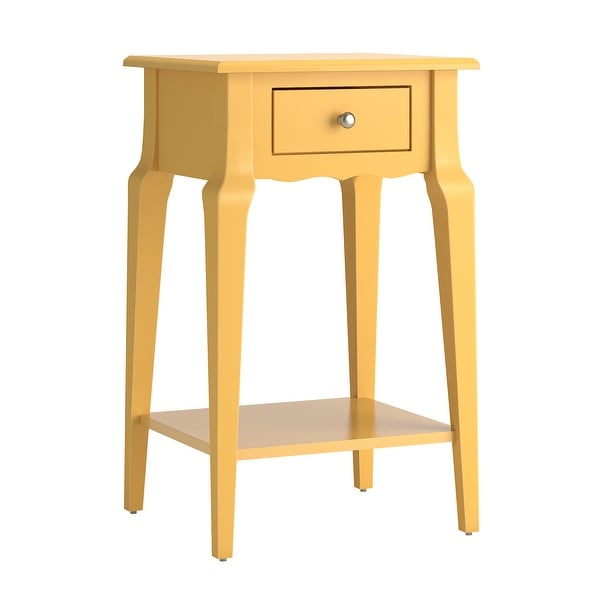 Daniella 1-Drawer Wood Storage Accent End Table by iNSPIRE Q Bold