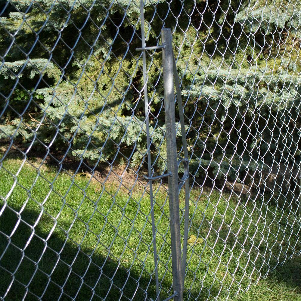 Everbilt 36 in. Galvanized Steel Chain Link Fence Stretcher Bar - 3-Hooks 328753DPTEB