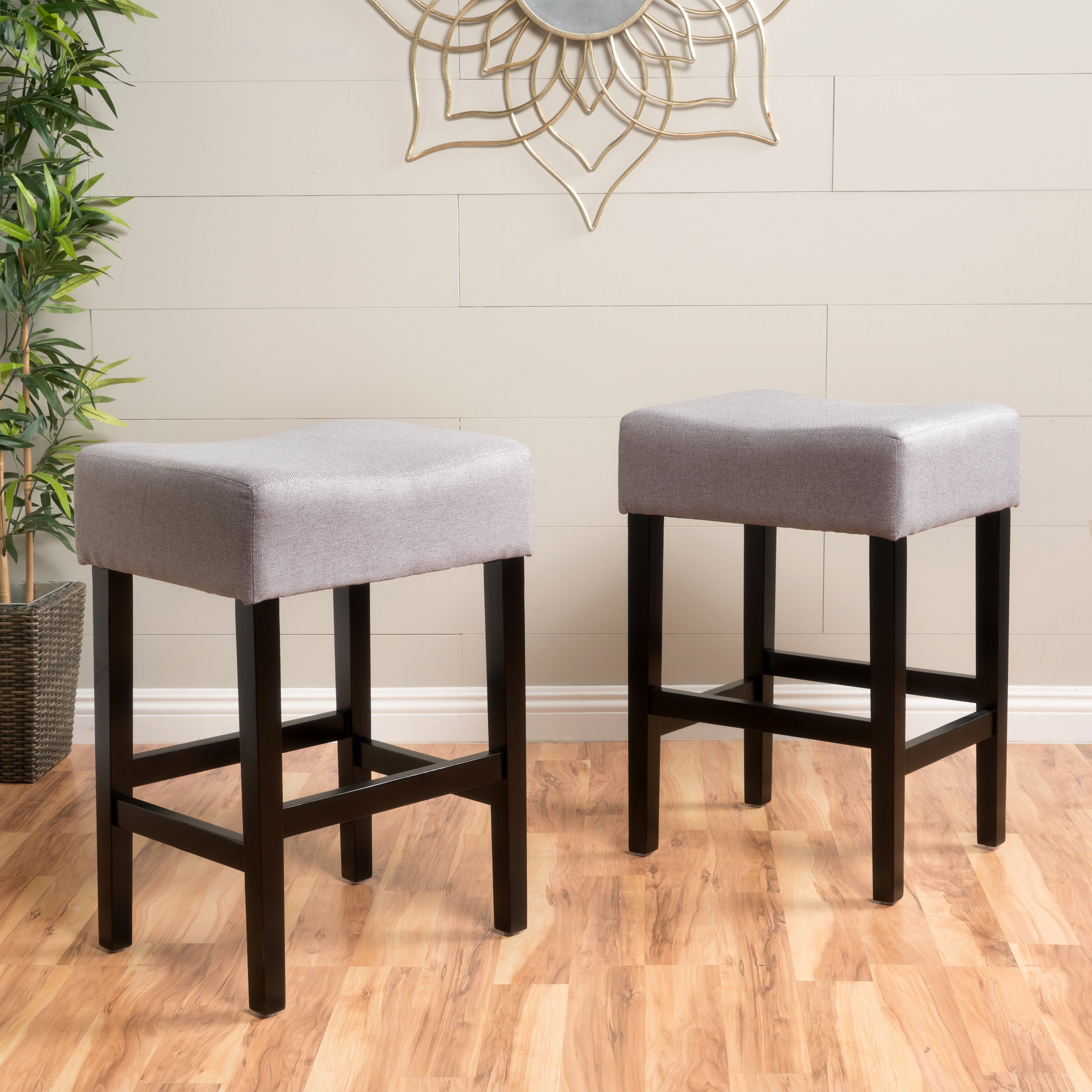 Coventry 26-Inch Fabric Backless Counter Stool (Set of 2)