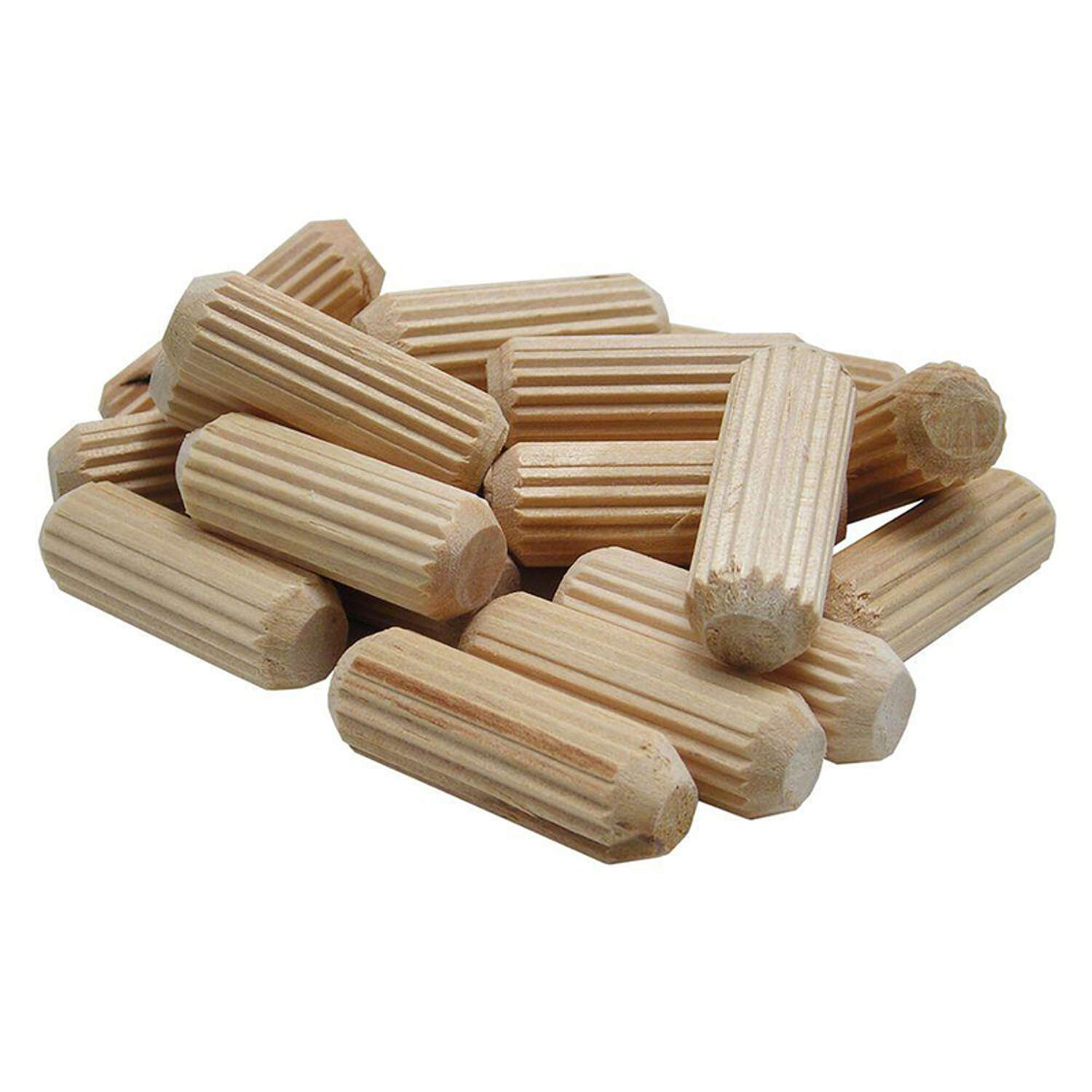 Wolfcraft Fluted Hardwood Dowel Pin 1/2 in. D X 1-1/2 in. L 1 pk Natural