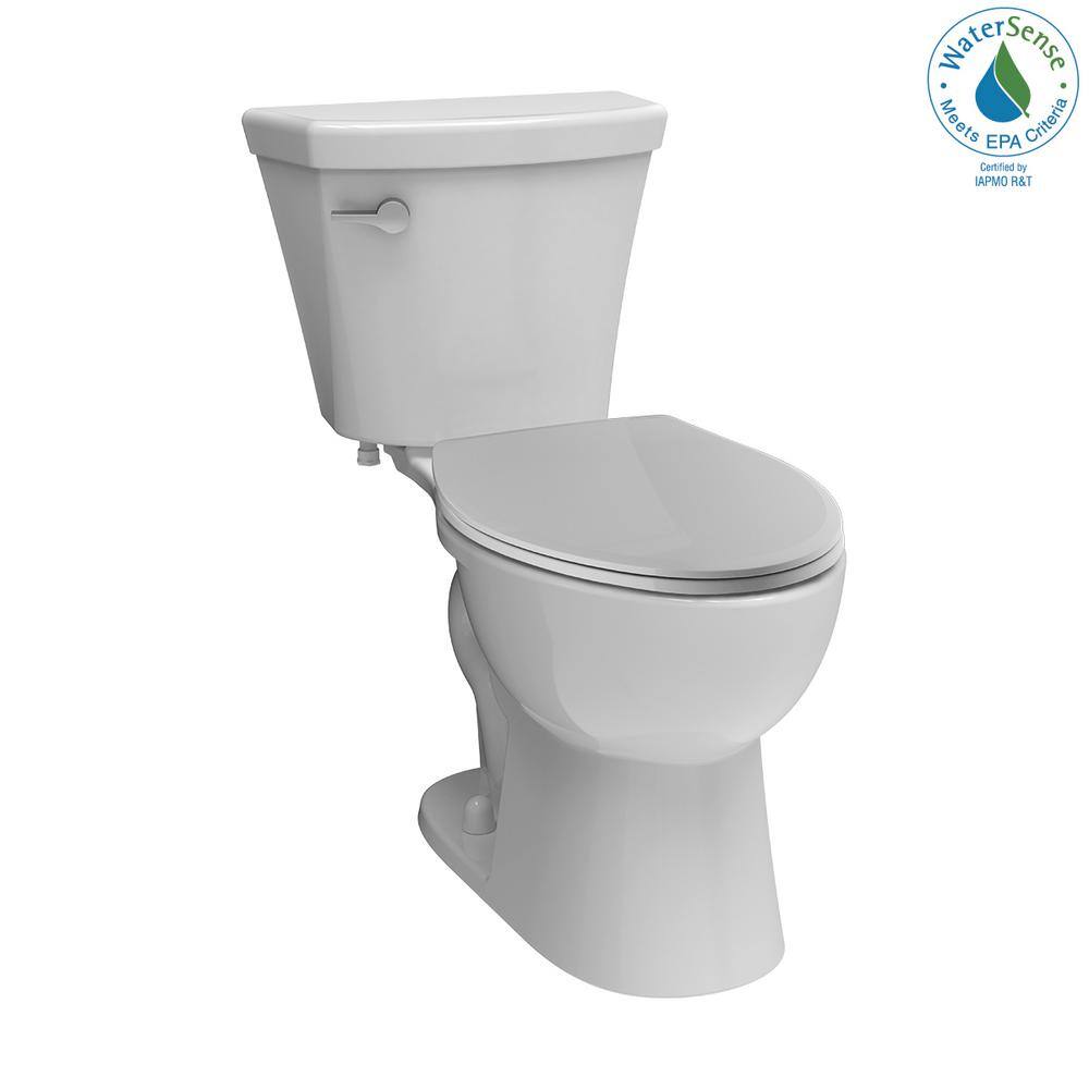 Delta Turner 2-piece 1.28 GPF Single Flush Elongated Toilet in White C43908-WH