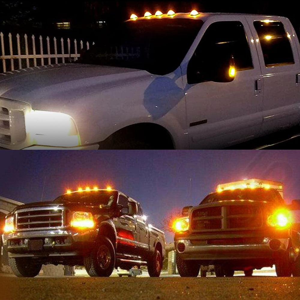 Smoked/Yellow Len LED Truck Cab Light Kit Fits 1988-2002 Chevy and GMC Pickup Trucks