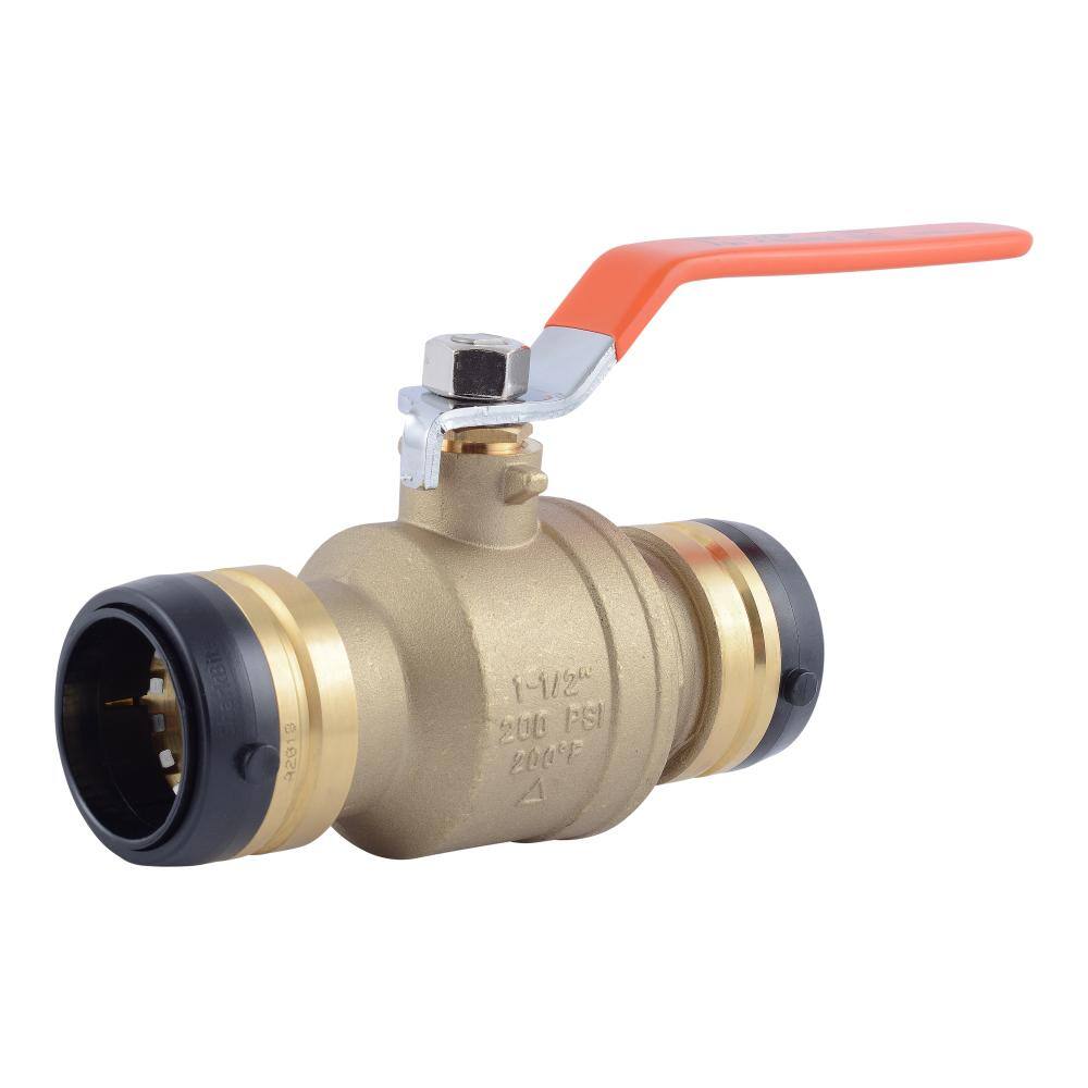 SharkBite 1-12 in. Push-to-Connect Brass Ball Valve Fitting UXLBV41