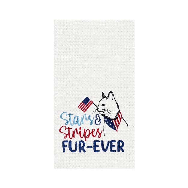 C amp f Home Stars amp Stripes Cat 4th Of July Cotton Kitchen Towel