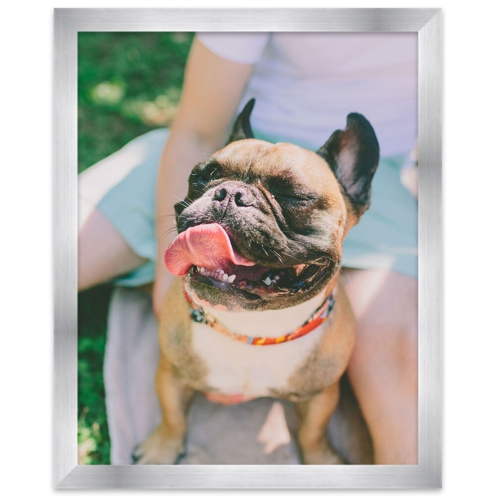 7x9 Frame Stainless Steel Silver Picture Frame   Modern Photo Frame