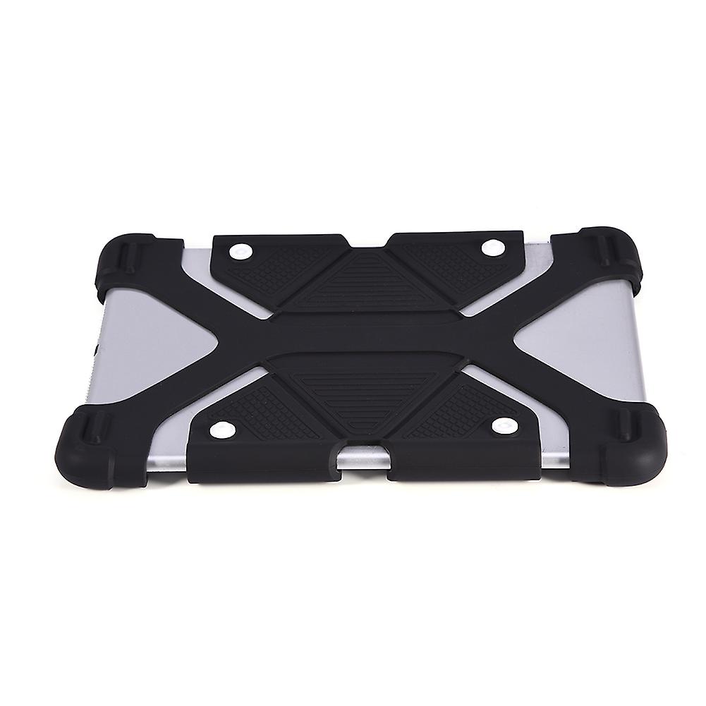 Adjustable Silicone Case Protector Universal For Ipad/ Samsung/ Lenovo Tablet (black 8.9-12