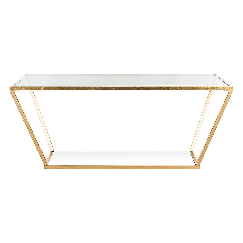 Safavieh Geometric Gold Finish Coffee Table