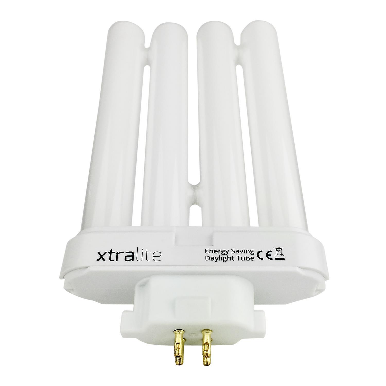 Xtralite 27w Daylight Replacement Bulb For High Vision Reading Lamps， 4 Pin GX10Q-4 Quad Tube (6500k)