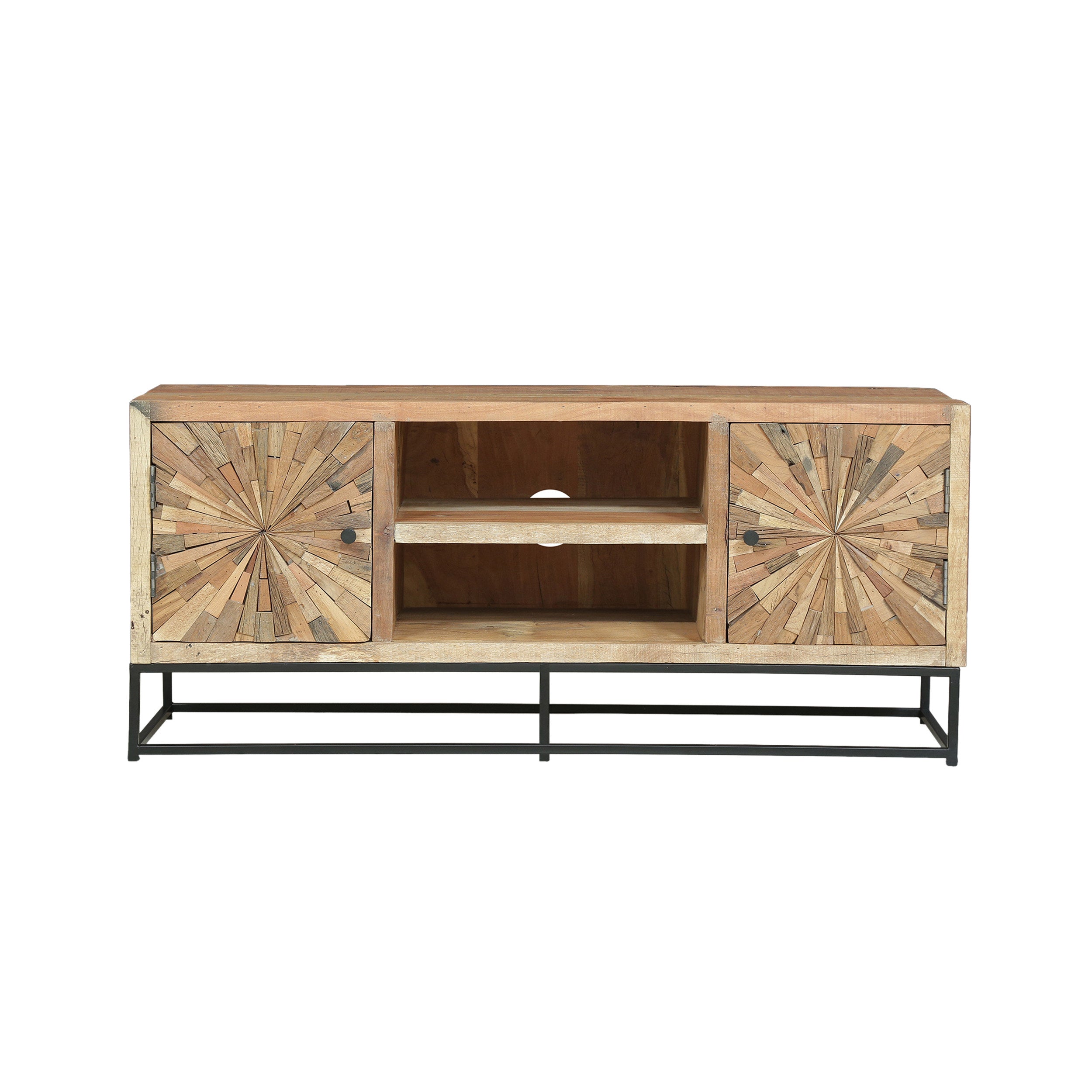 Kelci Boho Wooden TV Stand