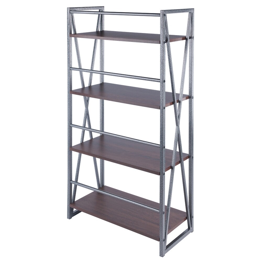Isa 3/4/5 Tier Shelf  Graphite and Walnut