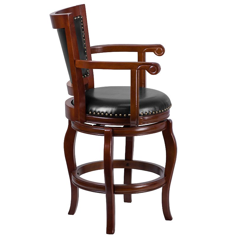 Flash Furniture Swivel Nailhead Counter Stool