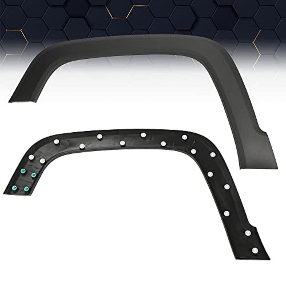 PIT66 Fender Flare， Fit for 2015-2021 Jeep Renegade 1Pcs Front Left Fender Trim Molding Moulding Textured Black