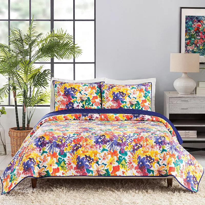 Makers Collective Creative Ingrid Garden In Bloom Quilt Set with Shams