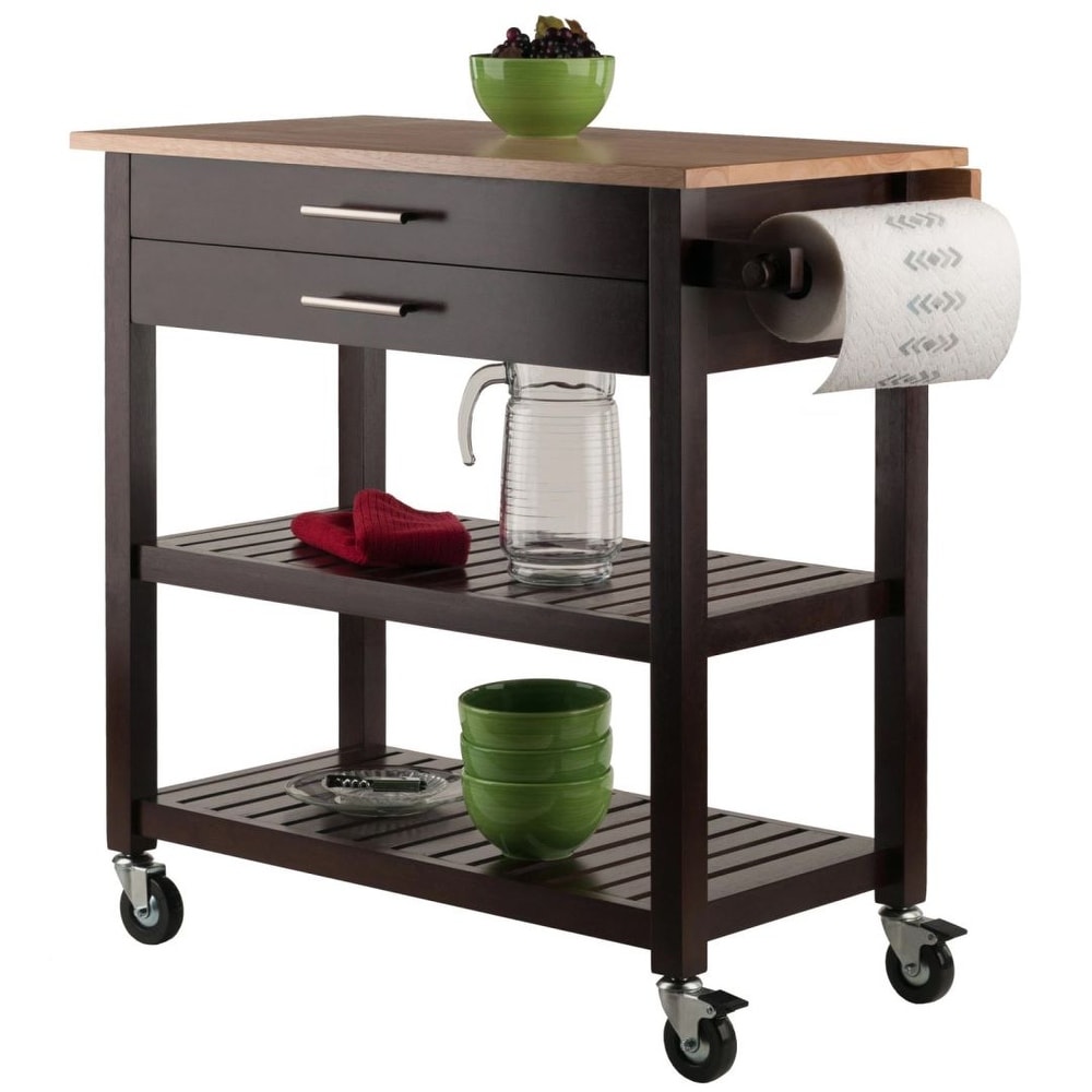 Modern Kitchen Cart  Drop Leaf