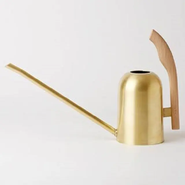 Shiny Gold Plated Metal Watering Cane Bulk Purchase Decorative Small Size Water Cane At Reasonable Price