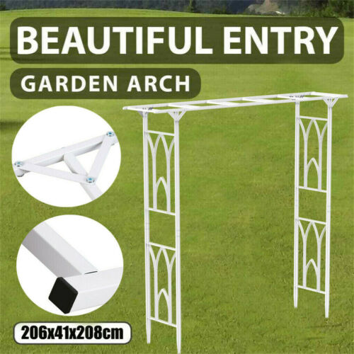 Garden Wedding Arch Outdoor Climbing Plants Trellis Patio Ornament Metal Archway