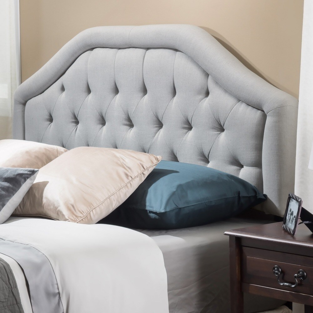 Angelica Adjustable Full/ Queen Tufted Headboard by Christopher Knight Home - - 8603627