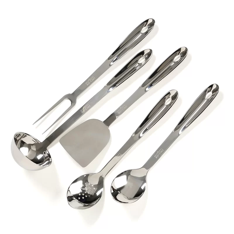 All-Clad TSET1 Professional Stainless Steel Kitchen Tool Set， 6-Piece， Silver