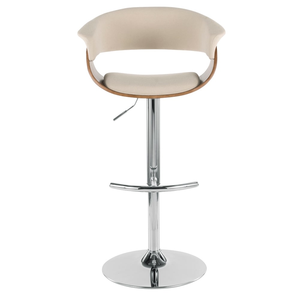 Carson Carrington Vintage Sauda Adjustable Bar Stool with Rounded \