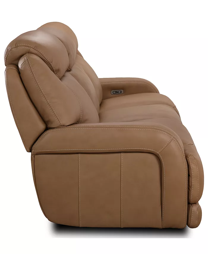 Furniture CLOSEOUT! Daventry 116 3-Pc. Leather Sectional Sofa With 2 Power Recliners Power Headrests And USB Power Outlet