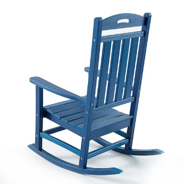 Polydun Outdoor Recycled Plastic Rocking Chair (Set of 2)