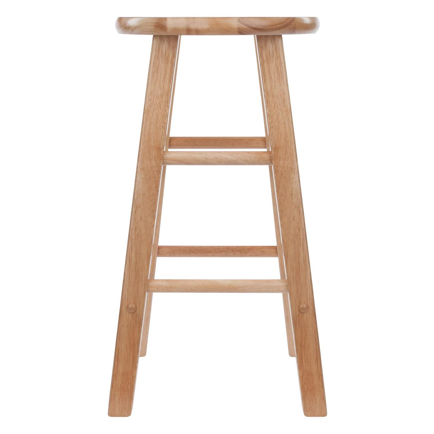 Winsome Wood Element 2Pc 24  Counter Stool Set Natural Finish  Crowdfused