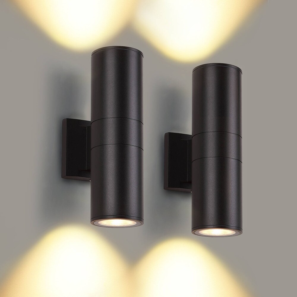 IP65 Integrated LED Cylinder Up Down Wall Light Outdoor