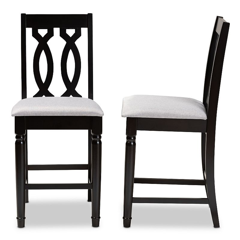 Baxton Studio Darcie Counter Stool 2-piece Set