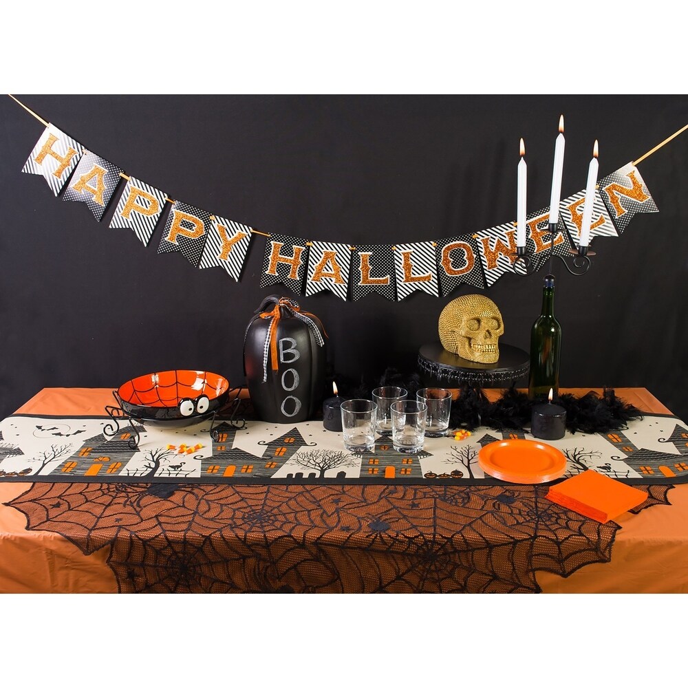 DII Haunted House Table Runner