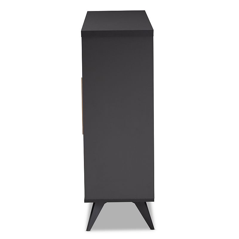 Baxton Studio Pietro Wine Cabinet