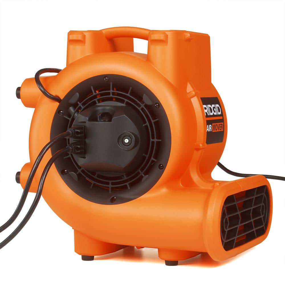 RIDGID 1625 CFM 3Speed Blower Fan Air Mover with Daisy Chain 3 Operating Positions for Water Damage Restoration