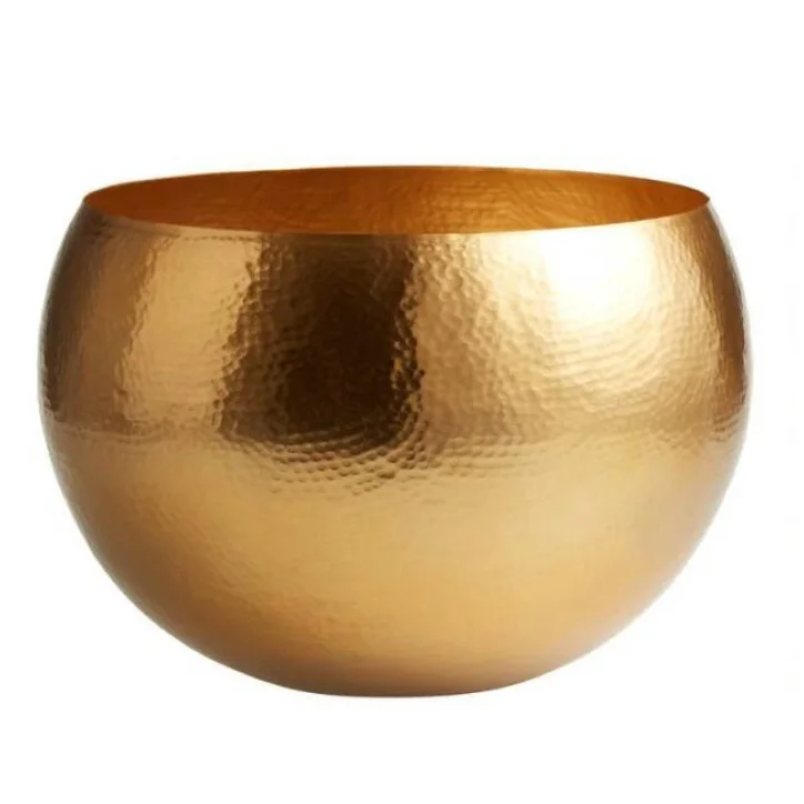 Copper Finished Shiny Polished Metal Planter Home Indoor Outdoor Garden Usage Customized Size Metal Planter