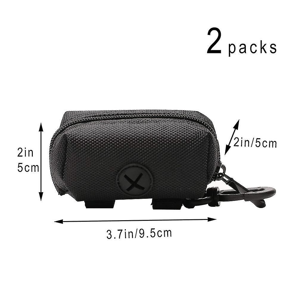 2 Pack Fashion Dog Poop Waste Bag Dispenser， Pet Dog Waste Bag Dispenser， Dog Poop Bag Holder