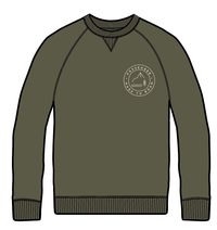 Border Recycled Cotton Sweatshirt - Dusty Olive