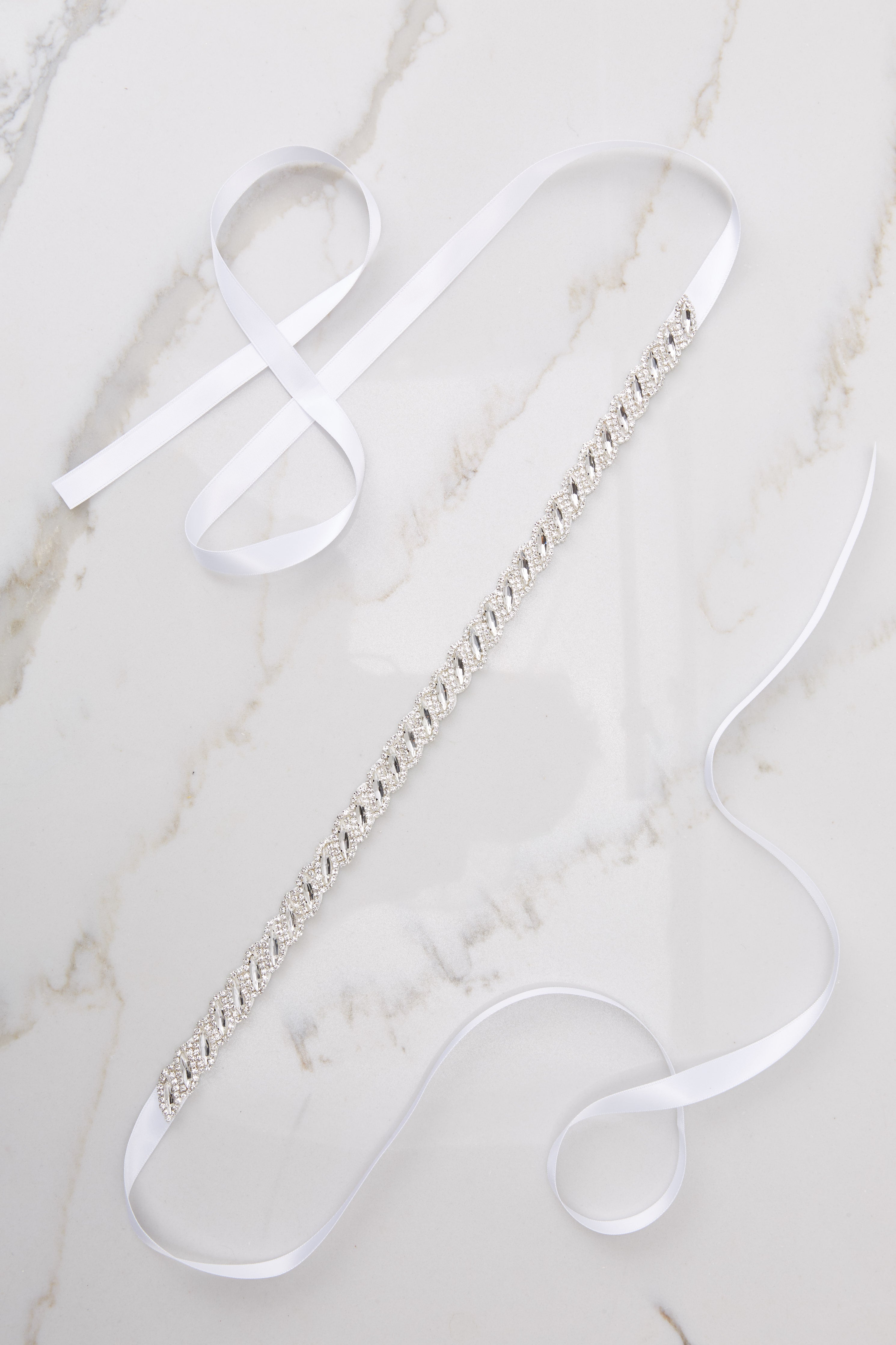Beauty From Within Silver Crystal Belt