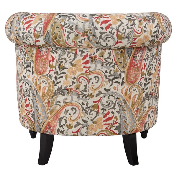 Gracewood Hollow Mungoshi Multi Coral Paisley Arm Chair