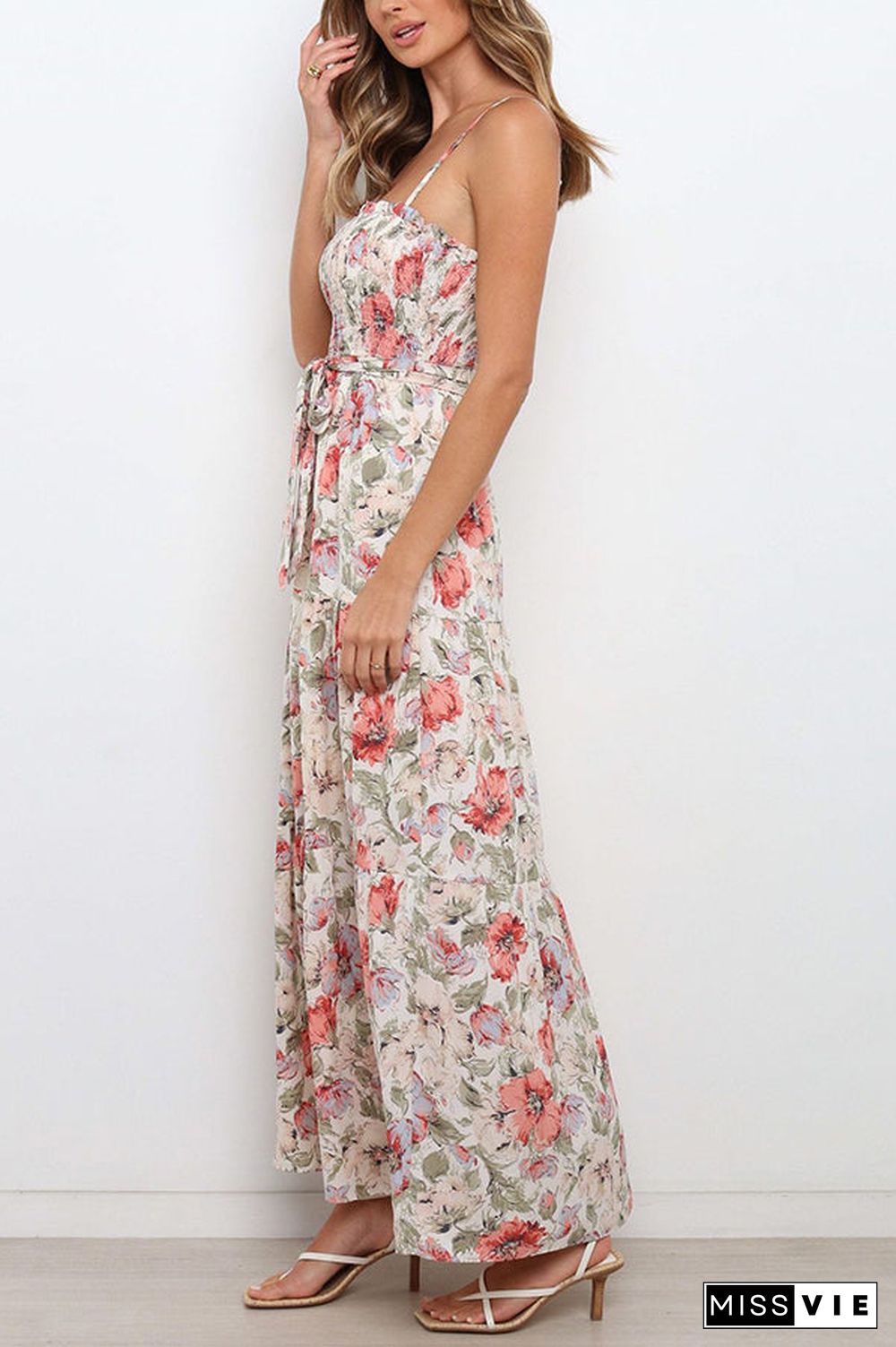 Love In The Air Tiered Floral Maxi Dress