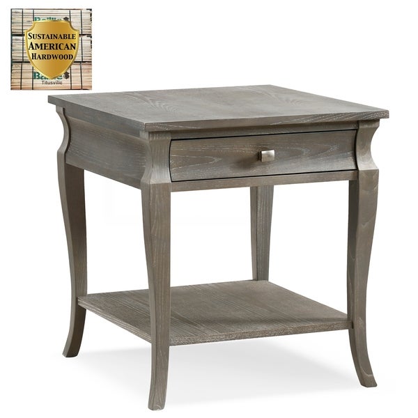 Copper Grove Esperance 1-drawer Grey Wood End Table