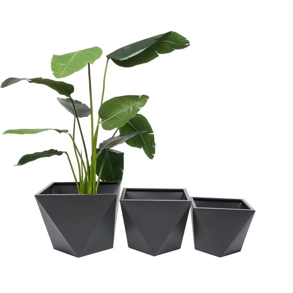 Metal Modern Planters (Set of 3)   S/3 18\