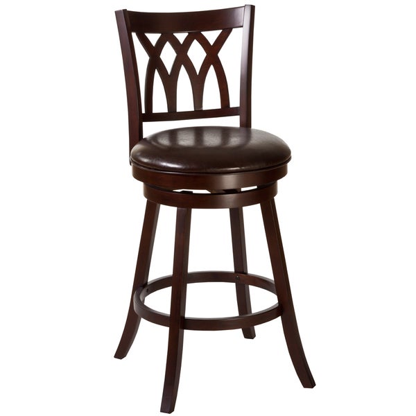 Hillsdale Furniture Tateswood Wood Swivel Stool， Cherry