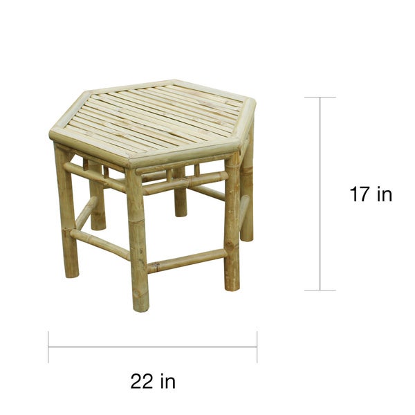 Zew Handcrafted Indoor/ Outdoor End Tables (Set of 2)