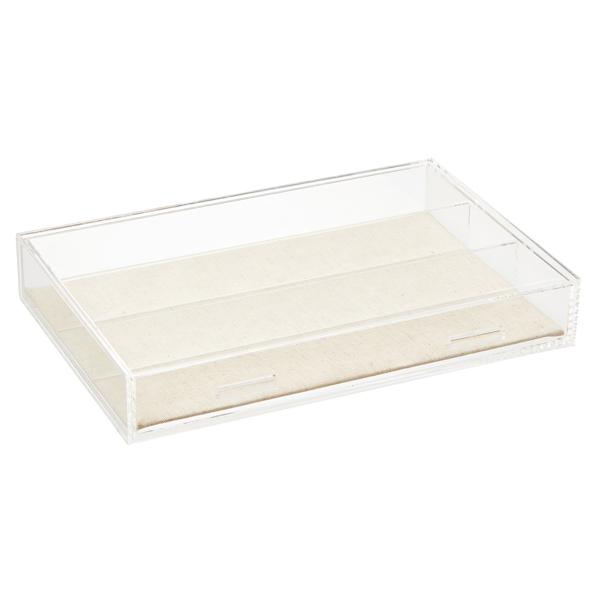 Modular Acrylic Linen Jewelry Drawer System