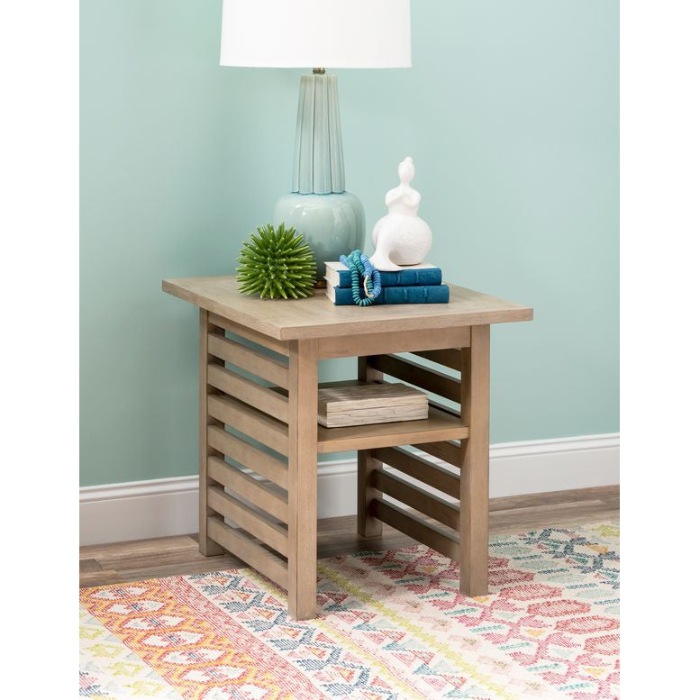 Coastal Sand 22 Square End Table