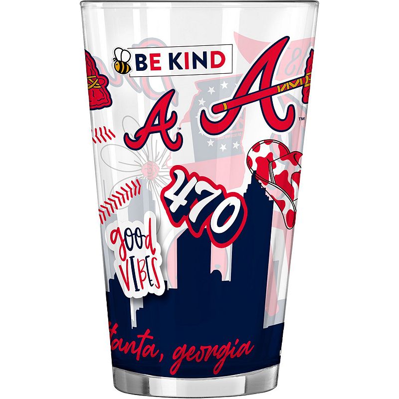 Atlanta Braves 16oz. Native Pint Glass