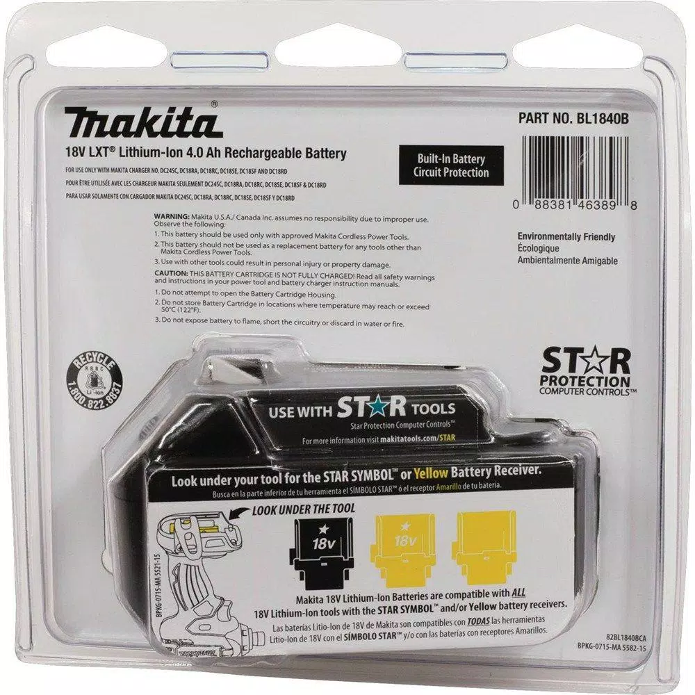 Makita 18-Volt LXT Lithium-Ion High Capacity Battery Pack 4.0Ah with Fuel Gauge and#8211; XDC Depot