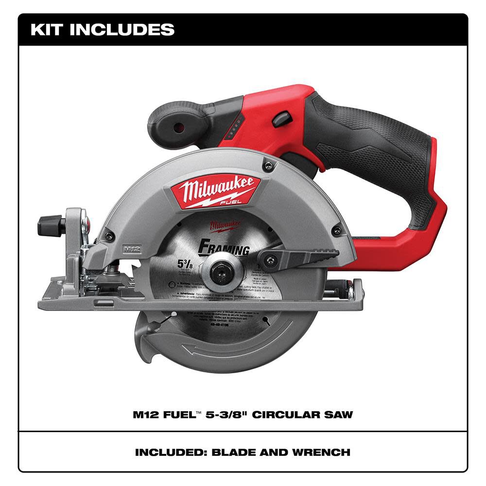 Milwaukee M12 FUEL 5- Circular Saw (Tool Only) 2530-20 from Milwaukee