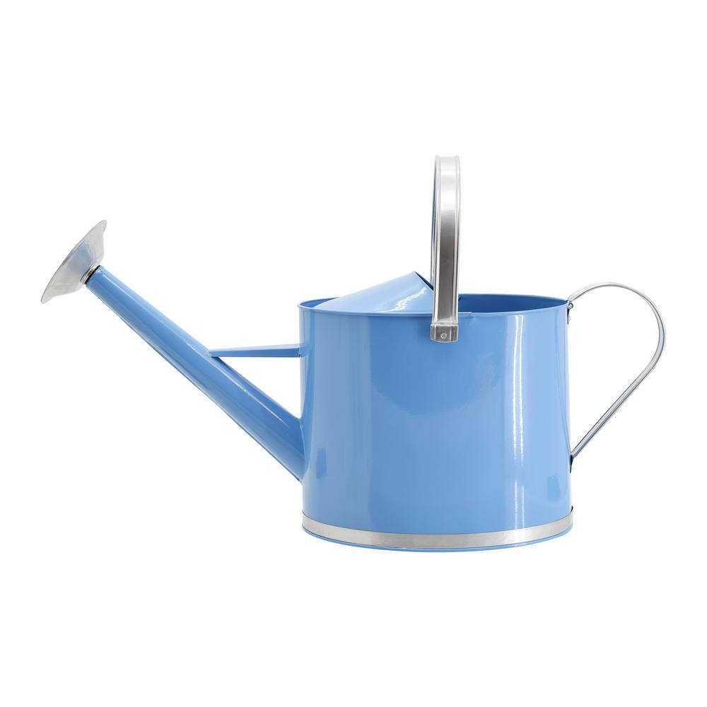 Arcadia Garden Products Chic 1.8 Gal. Sky Blue Metal Watering Can WC17