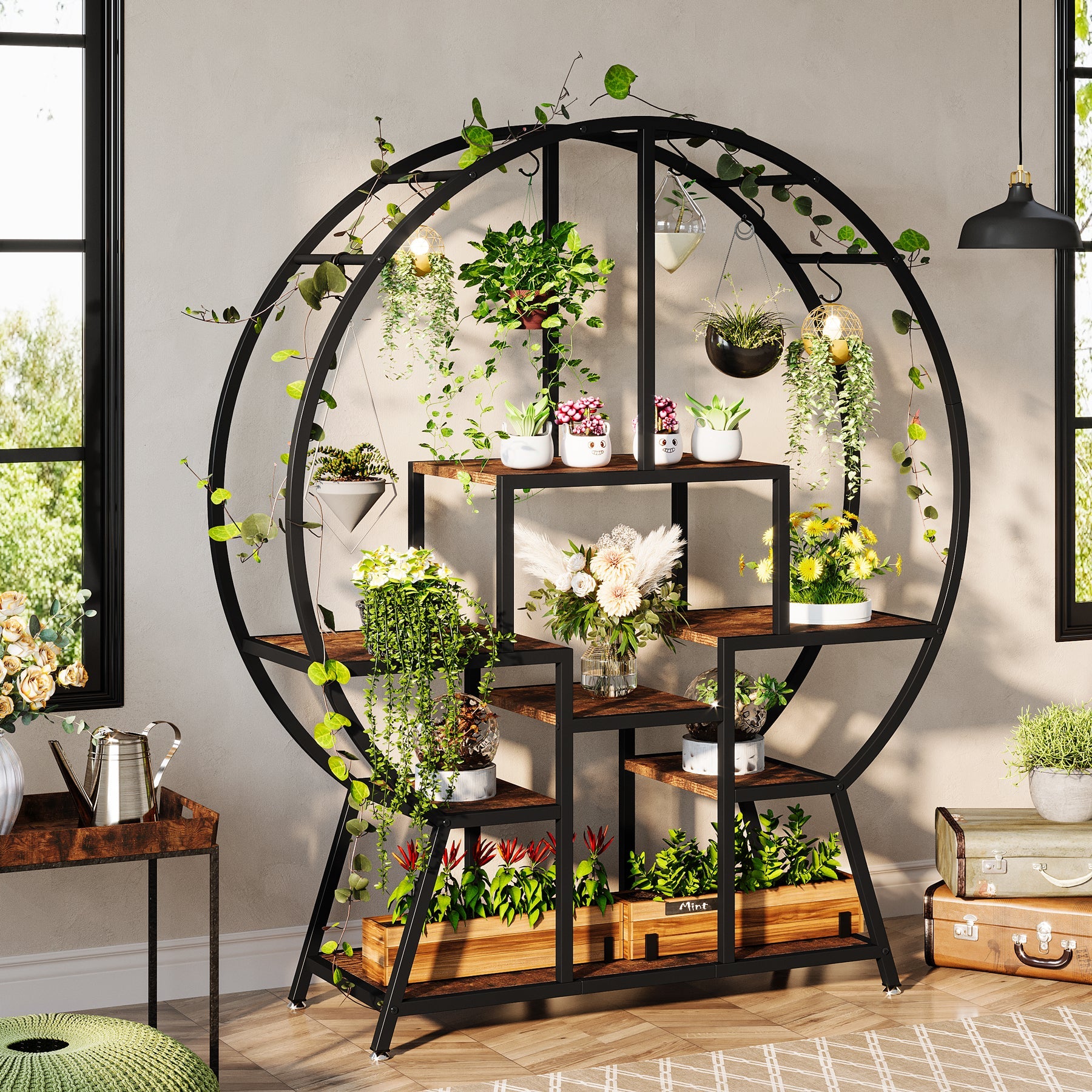 7-Tier Round Plant Stand, 65